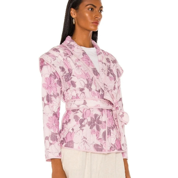 Tularosa Tate Quilted Jacket in Lyla Tropical Floral NEW - Picture 2 of 11